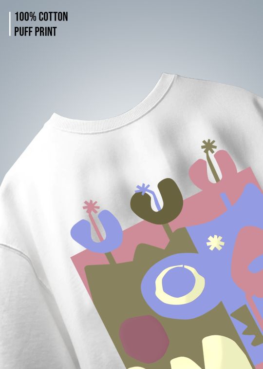 Art Belongs to Unstoppable Premium White Men Oversized T-shirt 
