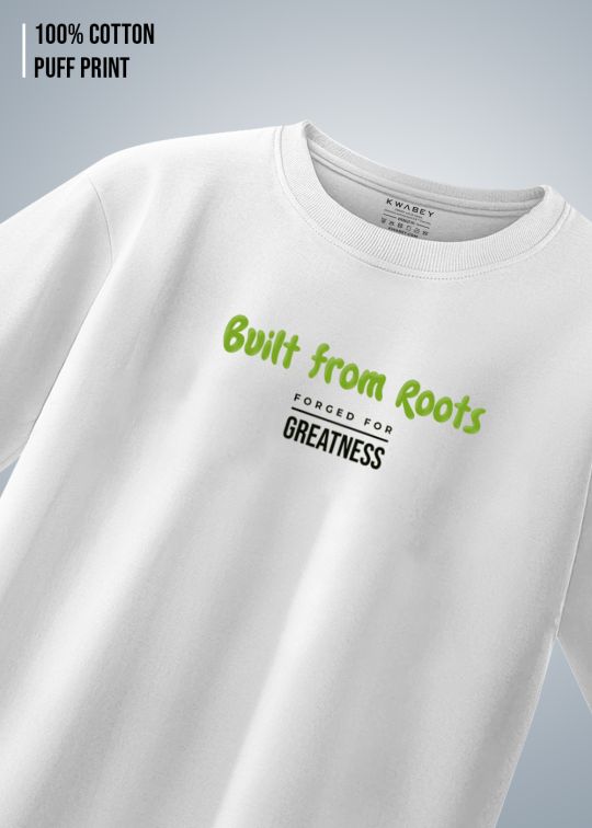 Forged for Greatness Premium White Men Oversized T-shirt 