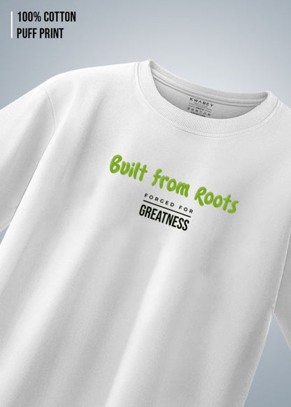 Forged for Greatness Premium White Men Oversized T-shirt 